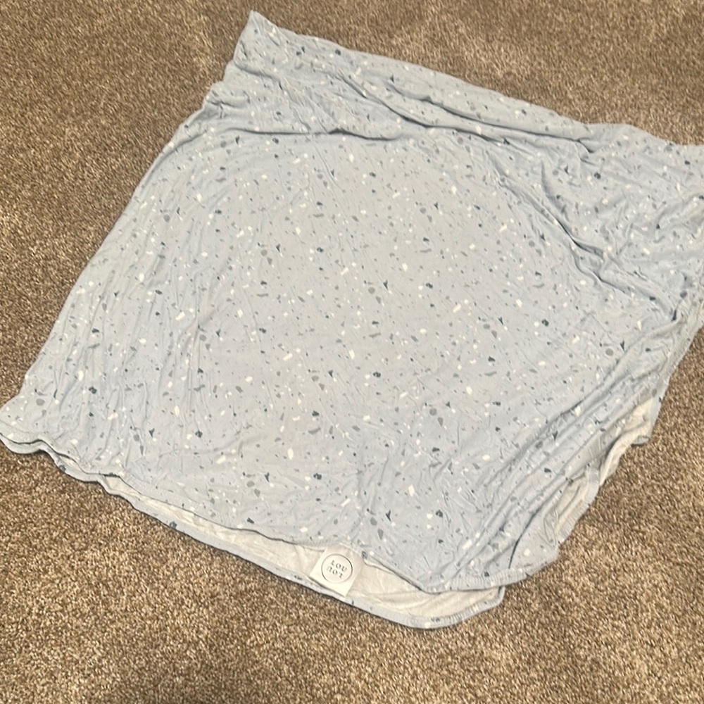Lou Lou baby swaddle! Blue Polka Dot. A little faded.